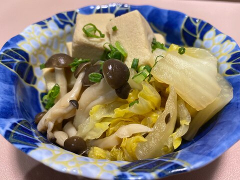 簡単！高野豆腐と白菜の煮物